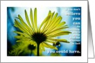 Believe in yourself card