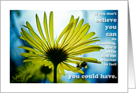 Believe in yourself card