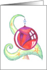 Merry Christmas -whimsical tree with ornament card