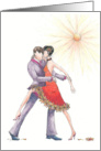 Birthday - Love Romance - Couple dancing with daisies card