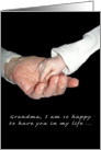 Congratulations - Grandmother - Little hand in hand card