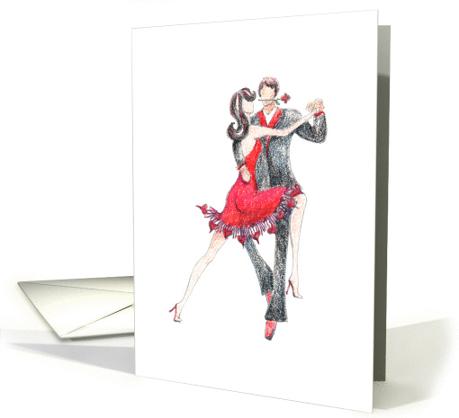 Happy Valentine's Day - couple dancing card (1194396)