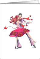 Happy Valentine’s Day - couple dancing card