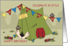 Birthday - 50 - camping in Style card
