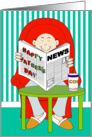 Father’s Day - Relaxing with a Newspaper card
