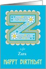 Z is for Birthday card