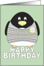 Happy Birthday Penguin - Number One Husband card