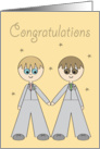 Wedding Day Grooms Congratulations card