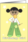 Lollypop Birthday Girl card