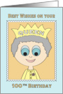 100th Happy Birthday wishes Queen card