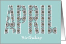 Birthday April Daisy card