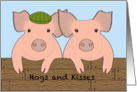 Anniversary - Pigs - Hogs and Kisses card
