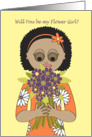 Wedding - Be my Flower Girl? card