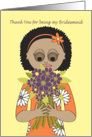 Thank You - Bridesmaid card