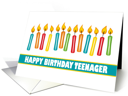 Teenager - Happy Birthday - Candles card (1028067)