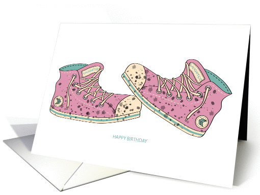 Happy Birthday - Daughter - Dirty Old Shoes card (1122056)