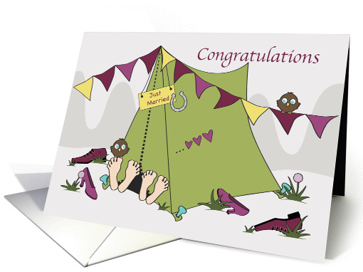Wedding Congratulations - Happy Campers card (1122858)