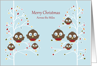 Merry Christmas - Across the Miles - Robin Family card