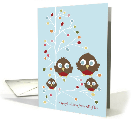 Happy Holidays - from All of Us - Robin Family card (1157790)