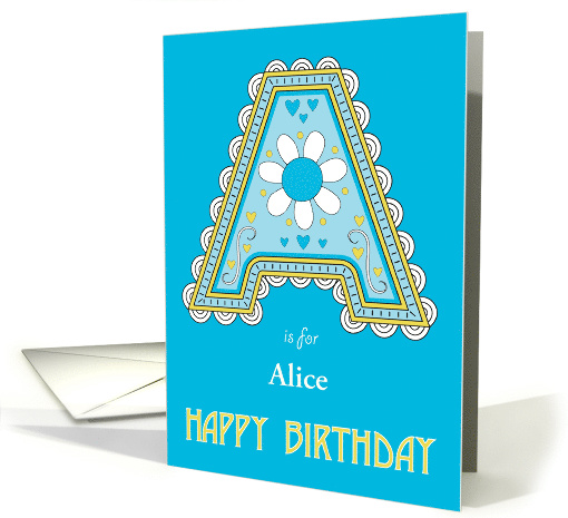Happy Birthday - A is for card (1480844)