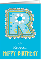 R is for Birthday card