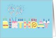 Secret age Birthday Cake Cake Cake card