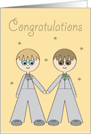Wedding Day Grooms Congratulations card