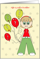 ? Age is just a Number Birthday card