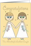 Wedding Day Lesbian Congratulations card