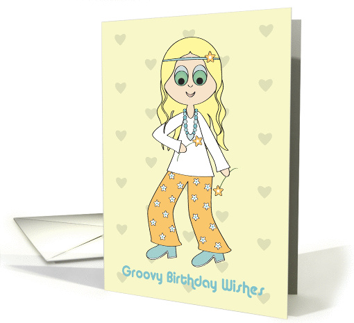 Hippy Groovy Birthday wishes card (918816)