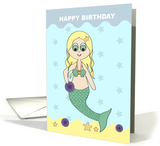 Mermaid Happy Birthday wishes card (918817)