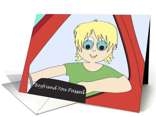 Congratulations New Driver - Boyfriend card (929036)