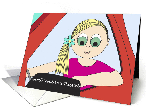 Congratulations New Driver - Girlfriend card (929042)