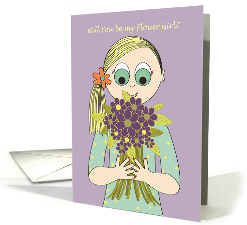 Wedding - Be my Flower Girl? card (935923)