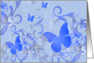 Blue Butterfly card