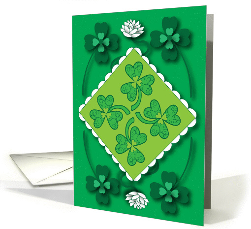 St. Patrick's Shamrocks card (909317)