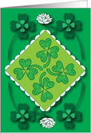 St. Patrick’s Shamrocks Card