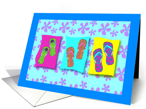 Flip Flops card (910965)