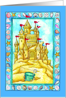Sandcastle card