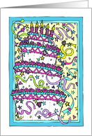 Happy Birthday Cake Card