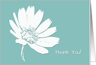 Abstract White Daisy card