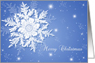 Merry Christmas Snowflake card