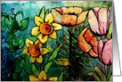 Spring Garden Note Card Blank Inside card