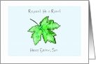 Easter for Son Delicate Spring Green Leaf card