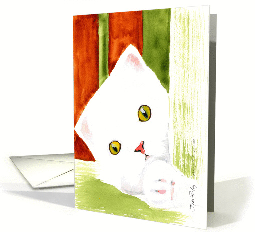 Peeking Cat card (915841)