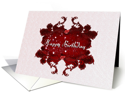 Happy Birthday- Graphic Floral card (915452)