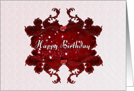 Happy Birthday- Graphic Floral card