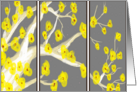 Thank You Yellow Flowers on Tree Design card
