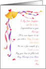 Congratulations on Marriage Daughter/ Son in Law, Poem from Mom card