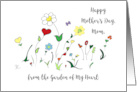 Happy Mother’s Day, Mom, Garden of My Heart, Colorful Flowers, Hearts card